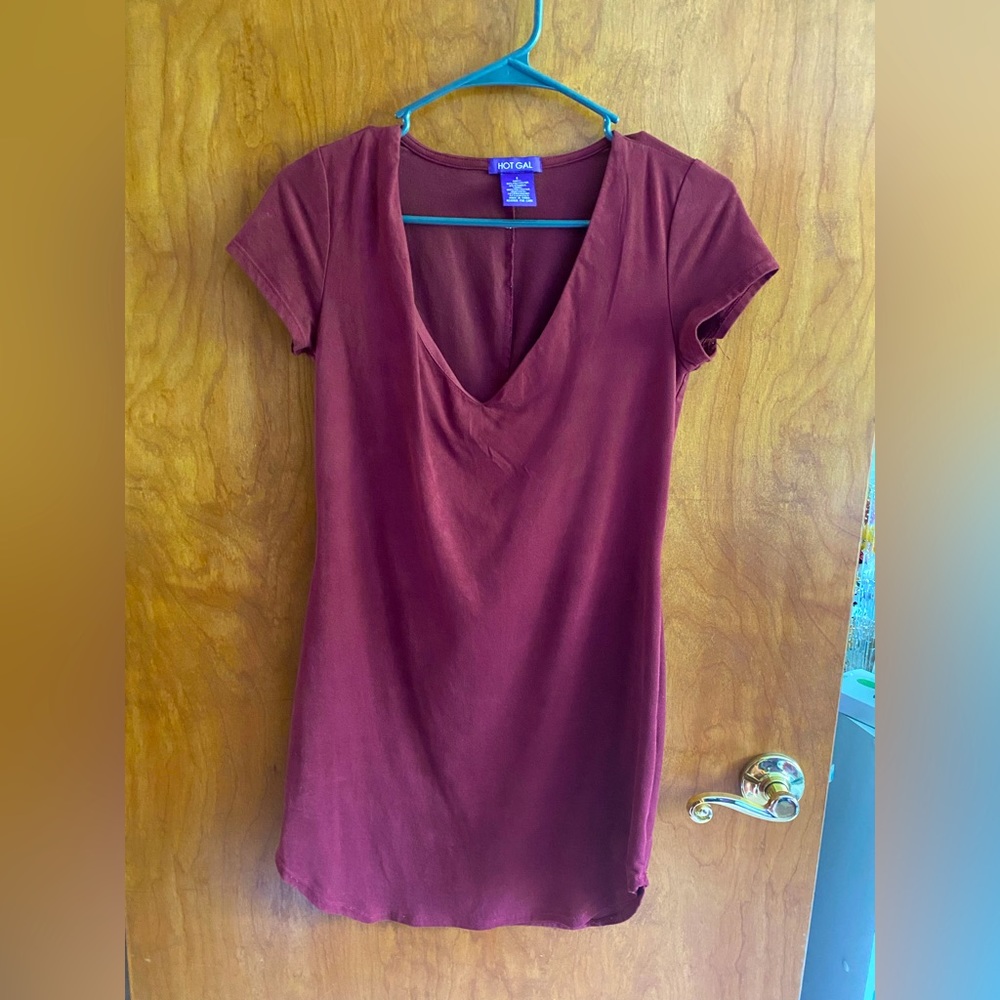 Maroon dress. Size small.